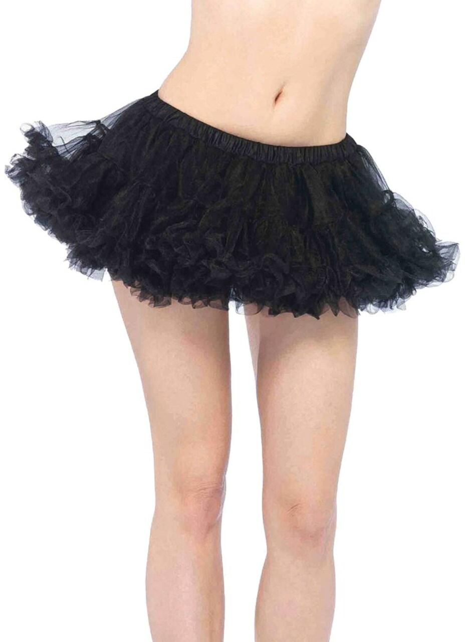 The Costume Center Black Puffy Mini Petticoat Women Adult Halloween Costume - One Size